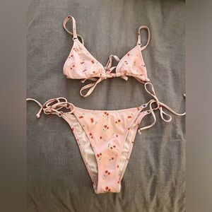 PACSUN L.A HEARTS - Pink Cherry Bikini Set
